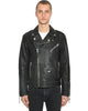 Calvin Klein Men's Black Vintage Leather Biker Jacket