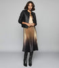 REISS OTTOLIE CROSS STITCH LEATHER BOMBER JACKET