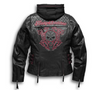 Harley Davidson Women's Scroll Skull 3-in-1 Leather Jacket Free Ship