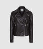REISS GEO LEATHER BIKER JACKET