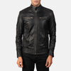 Cafe Racer Mack Black Leather Biker Jacket