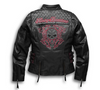 Harley Davidson Women's Scroll Skull 3-in-1 Leather Jacket Free Ship