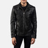 Cafe Racer Legacy Black Leather Biker Jacket