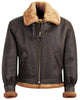 Schott NYC Classic B-3 Sheepskin Leather Bomber Jacket