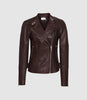 REISS TALLIS LEATHER BIKER JACKET