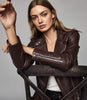 REISS TALLIS LEATHER BIKER JACKET