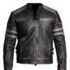 Retro 1 Biker Leather Jacket For Men